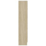 vidaXL Armoire à vitrine Chêne sonoma 82 5x30 5x150 cm Bois ingénierie