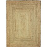 FULL Tapis de salon ou de chambre - Jute - 120 x 170 cm - Naturel