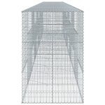 vidaXL Panier gabion avec couvercle 1000x100x150 cm fer galvanisé