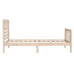 vidaXL Cadre de lit sans matelas bois massif