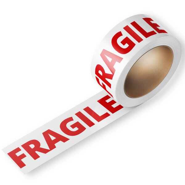 Ruban adhésif 6 rouleaux – 48 mm x 100 m  Économique avec message "Fragile" – Bulteau Systems