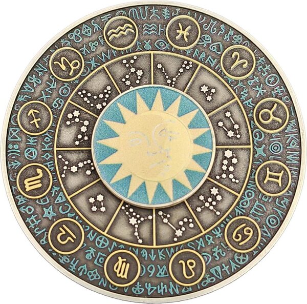 Pièce de monnaie en Argent g 62.2 (2 oz) Millésime 2024 SIGNS OF THE ZODIAC