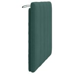 vidaXL Coussin de tête de lit vert foncé 80 cm velours