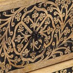 vidaXL Table de chevet 40x33x46 cm Bois de manguier solide