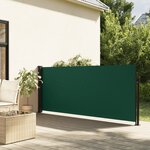 vidaXL Auvent latéral rétractable vert foncé 120x500 cm