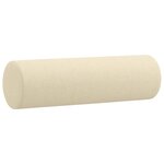 vidaXL Ensemble de canapés 3 Pièces avec coussins crème tissu