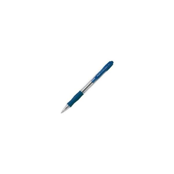PILOT Stylo à bille rétractable SUPER GRIP F  bleu en paquet de 12 pièces
