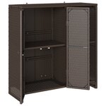 Armoire de rangement vidaXL Marron 100x36x102 cm Rattan