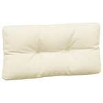 vidaXL Coussins de palette lot de 5 crème tissu