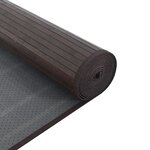 vidaXL Tapis rectangulaire marron foncé 100x200 cm bambou