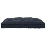 Coussin de canapé palette vidaXL en tissu gris foncé
