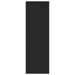 vidaXL Supports pour plantes 2 Pièces noir 33x33x100 cm bois d'ingénierie