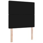 Tête de lit en velours noir vidaXL avec capitonnage à boutons en cristal  100 cm