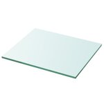 vidaXL Panneaux d'étagère 2 Pièces Verre Transparent 30 x 20 cm