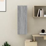 vidaXL Meubles TV Sonoma gris 30 5x30x90 cm Bois d'ingénierie