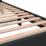 vidaXL Cadre de lit sans matelas noir 135x190 cm