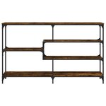 vidaXL Table console chêne fumé 160x32x95 cm bois d'ingénierie