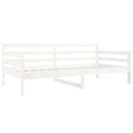 vidaXL Lit de jour Blanc 90x190 cm Bois de pin massif
