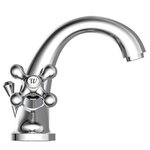 SCHÜTTE Mitigeur de lavabo à 2 poignées ELK Chrome