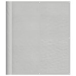 vidaXL Écran de balcon gris clair 120x500 cm 100  polyester oxford
