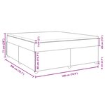 vidaXL Sommier à lattes de lit avec matelas Gris clair 180x200cm Tissu