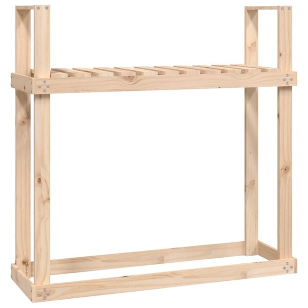 vidaXL Support pour bois de chauffage 110x35x108 5 cm Bois de pin