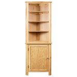 vidaXL Armoire d'angle 59 x 36 x 180 cm Bois de chêne massif