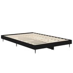 vidaXL Cadre de lit sans matelas noir 120x190 cm bois d'ingénierie