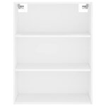 vidaXL Buffet haut Blanc 69 5x34x180 cm Bois d'ingénierie