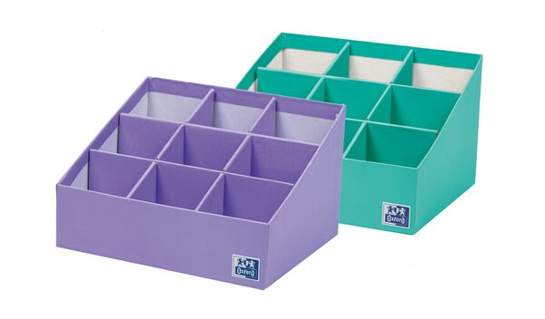 LOT de 4 Oxford Porte-stylo à échelle 3 x 3 – Organiseur pratique de notes autocollantes – Échelle de couleurs pour prioriser les tâches – Idéal pour planifier et mémoriser les tâches