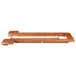 vidaXL Cadre de lit Futon japonais sans matelas Bois massif 100x200 cm