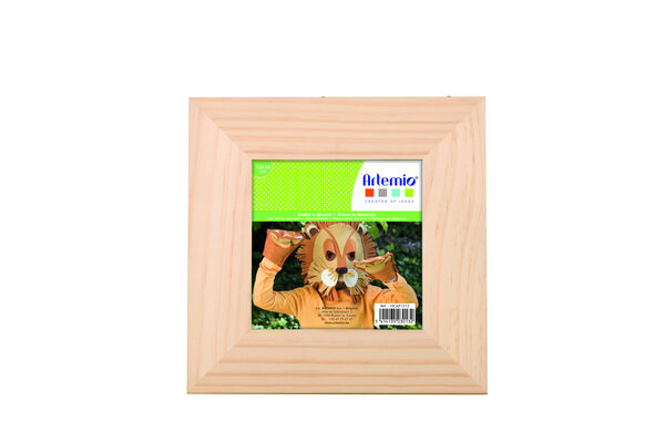 Cadre photo en bois Carré 21cm