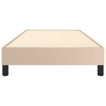 vidaXL Cadre de lit sans matelas cappuccino 100x200 cm similicuir