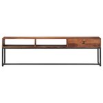 vidaXL Meuble TV 160x30x45 cm Bois de Sesham massif
