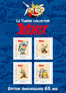 Collector 4 timbres - 65 ans d'Astérix - Lettre Verte