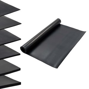vidaXL Tapis en caoutchouc antidérapant 1 2x2 m 6 mm Lisse
