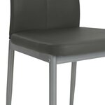 vidaXL Chaises à manger lot de 2 gris similicuir