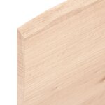 vidaXL Dessus de table 80x40x2 cm bois de chêne massif non traité