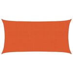 vidaXL Voile d'ombrage 160 g/m² Orange 2x3 5 m PEHD