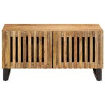 vidaXL Table basse 80x51x40 cm bois de manguier massif brut