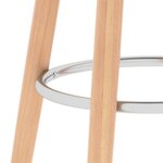vidaXL Tabourets de bar lot de 2 bleu tissu