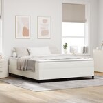 vidaXL Cadre de lit Crème 180x200 cm en tissu côtelé