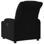 vidaXL Fauteuil inclinable électrique Noir Tissu