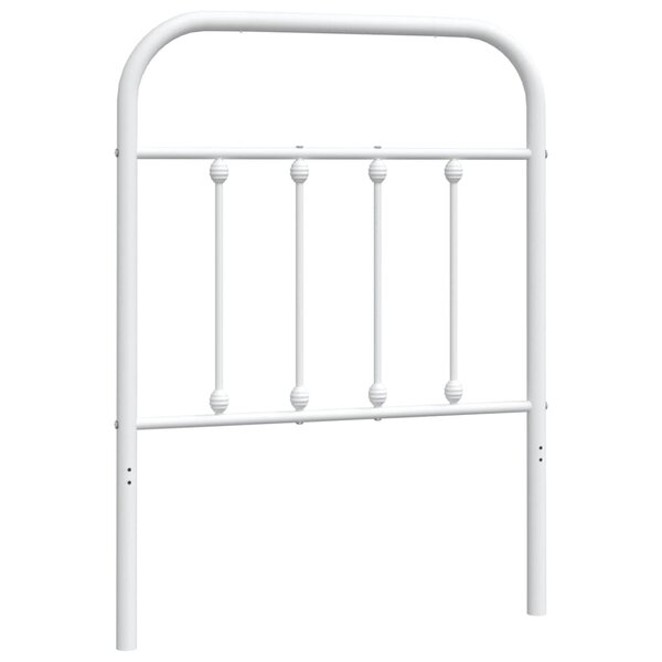 vidaXL Tête de lit métal blanc 75 cm