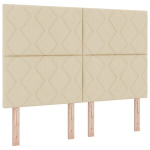 Tête de Lit LED vidaXL Design Blocks Diamant Crème 160 cm Tissu