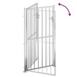 vidaXL Portail de jardin 100x180 cm acier inoxydable