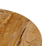 vidaXL Table basse 35x35x45 cm bois de manguier solide et fer