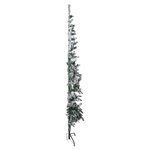 vidaXL Demi sapin de Noël artificiel mince avec neige floquée 240 cm