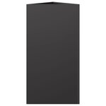 vidaXL Jardinières 2 Pièces noir triangulaire 40x34 5x70 cm acier