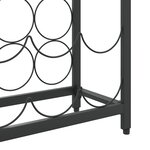 vidaXL Casier à bouteilles de 27 bouteilles noir 34x18x100cm fer forgé